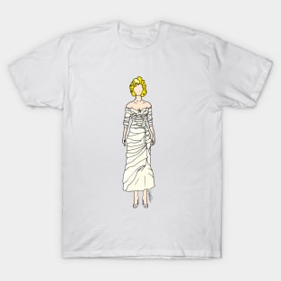 White Cream Dress T-Shirt